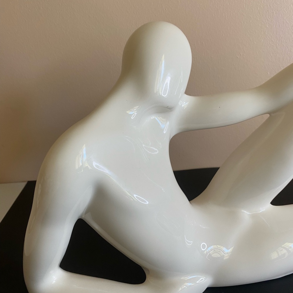 JARU Signed Pottery Mid Century Art Deco Modern Male Nude Sculpture - Picture 2 of 10